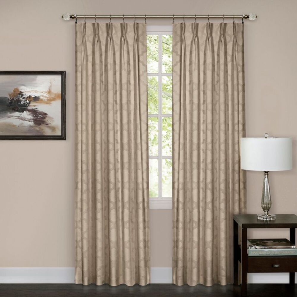 Ben&Jonah Collection Windsor Pinch Pleat Window Curtain Panel 34x63